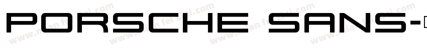 Porsche Sans字体转换